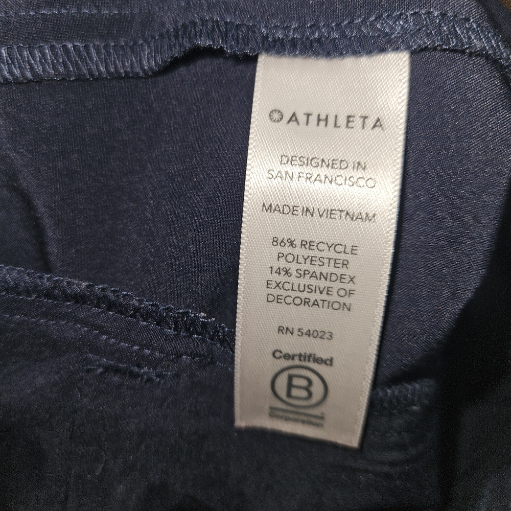 Athleta Tribeca 7 Inch Bermuda Shorts Womens Size 2 Navy Blue - Picture 7 of 9